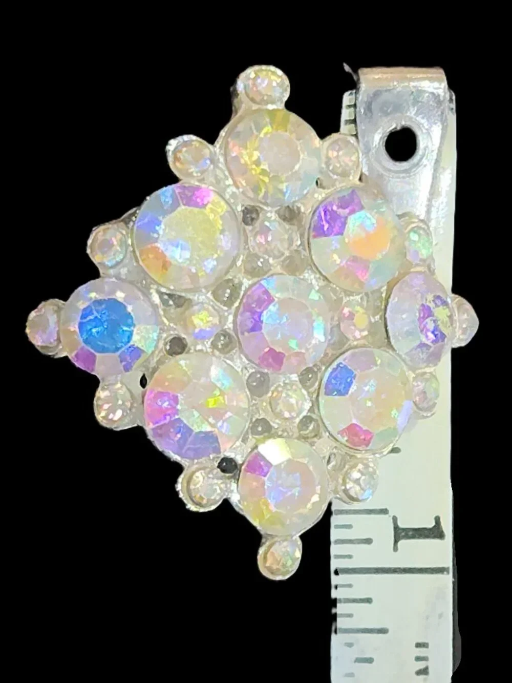 Pin Aurora Borealis MAGNETIC Stock or Lapel PIN jewelry NEW